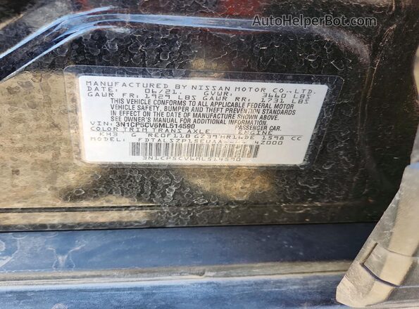 3N1CP5CV6ML514590 2021 NISSAN KICKS Black 