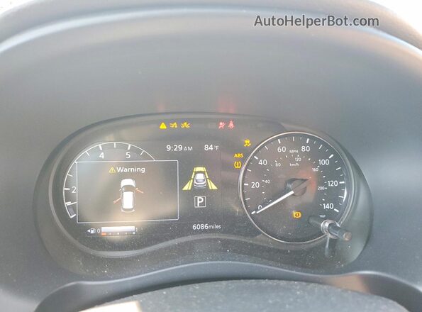 3N1CP5CV6NL493693 2022 NISSAN KICKS White Вид щитка приладів