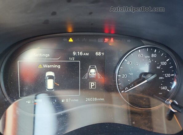 3N1CP5CV6PL504923 2023 NISSAN KICKS Red Вид щитка приладів