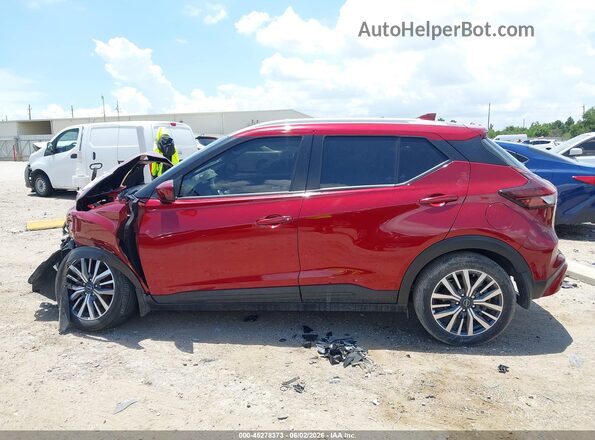 3N1CP5CV6PL552874 2023 NISSAN KICKS Red Vista interior de 360 grados