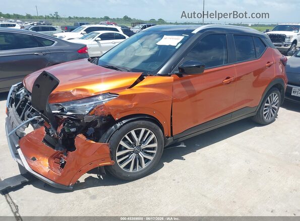 3N1CP5CV6PL572882 2023 NISSAN KICKS Orange Передня ліва чверть