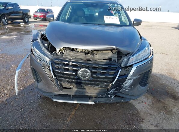 3N1CP5CV7ML555083 2021 NISSAN KICKS Gray Դիմացի տեսք