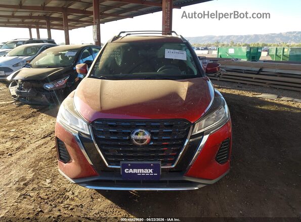3N1CP5CV7NL502966 2022 NISSAN KICKS Red ხელსაწყოთა პანელის ხედი