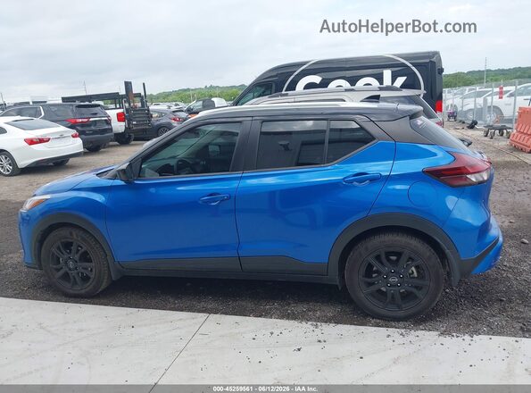 3N1CP5CV7RL471319 2024 NISSAN KICKS Blue Սալոնի 360 աստիճան տեսք
