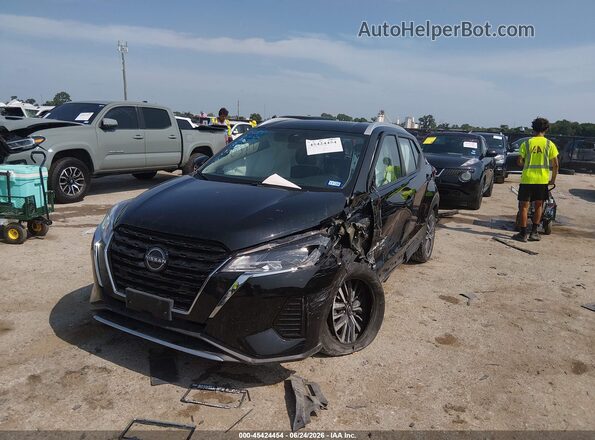 3N1CP5CV7RL523080 2024 NISSAN KICKS Black Առջևի ձախ երեք քառորդ տեսարան