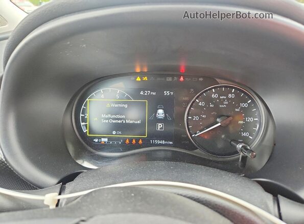 3N1CP5CV7RL529588 2024 NISSAN KICKS Gray Вид щитка приладів