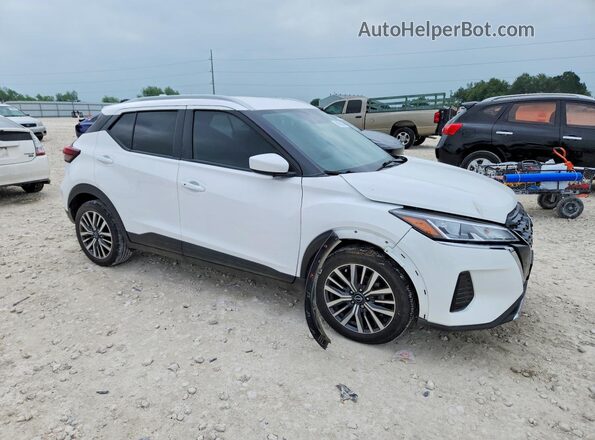3N1CP5CV7RL562154 2024 NISSAN KICKS Белый Передняя правая четверть