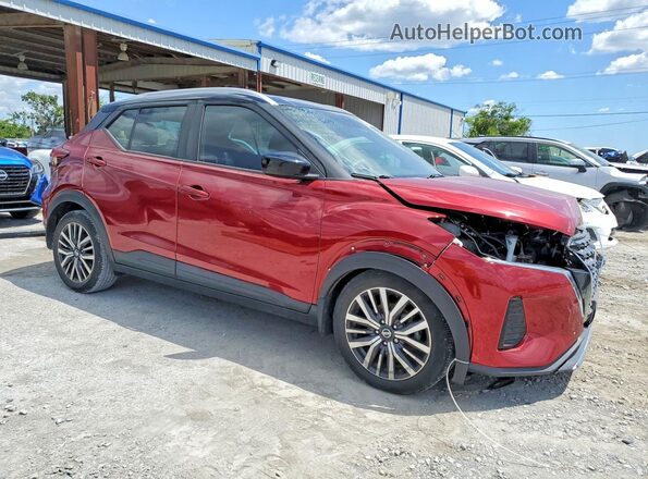 3N1CP5CV8ML516759 2021 NISSAN KICKS Red Delantero derecho