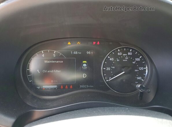3N1CP5CV8ML516759 2021 NISSAN KICKS Red Vista del cuadro de instrumentos