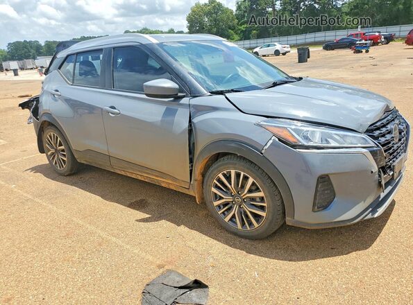 3N1CP5CV8ML544898 2021 NISSAN KICKS Серый Передняя правая четверть
