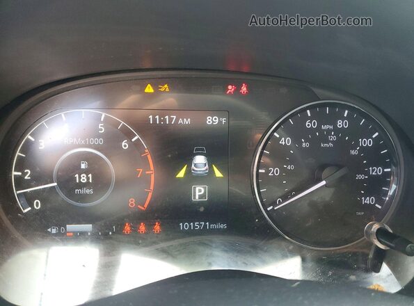 3N1CP5CV8ML544898 2021 NISSAN KICKS Серый Вид щитка приборов
