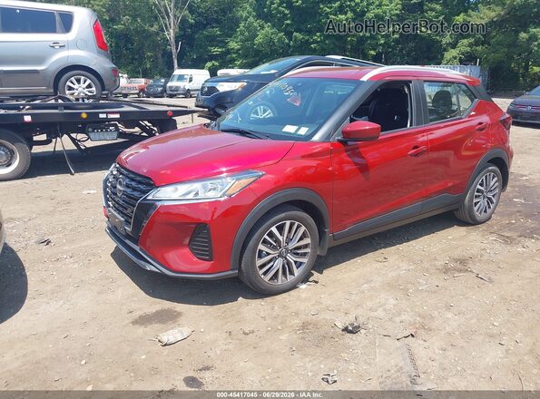 3N1CP5CV8RL515764 2024 NISSAN KICKS Темно-бордовый Передняя левая четверть