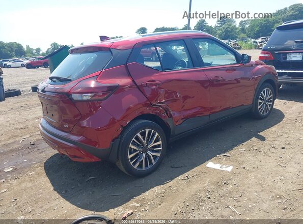 3N1CP5CV8RL515764 2024 NISSAN KICKS Темно-бордовый Задняя правая четверть