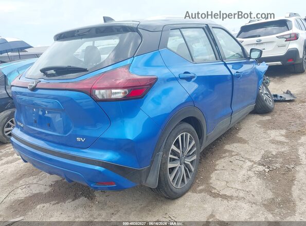 3N1CP5CV8RL550238 2024 NISSAN KICKS Blue Trasero derecho