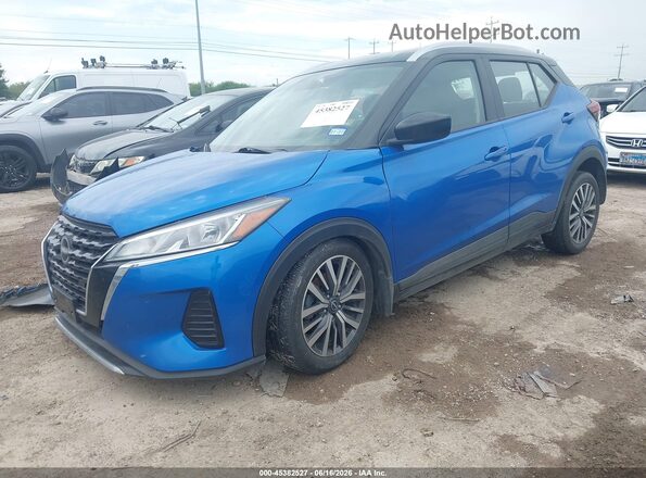 3N1CP5CV8RL550238 2024 NISSAN KICKS Blue Vista tres cuartos delantera izquierda
