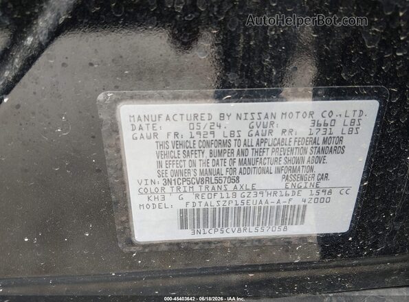 3N1CP5CV8RL557058 2024 NISSAN KICKS Black Engine compartment view