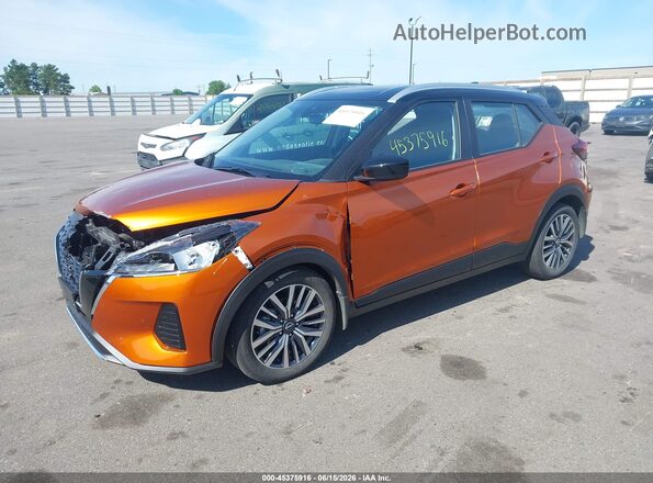 3N1CP5CV9NL520451 2022 NISSAN KICKS Orange Front left