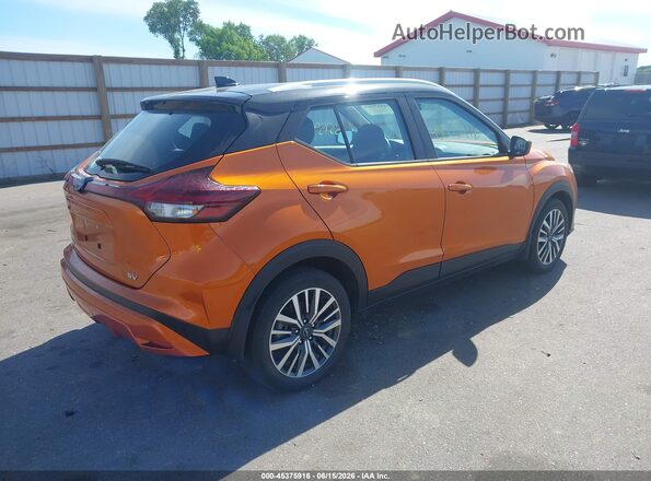 3N1CP5CV9NL520451 2022 NISSAN KICKS Orange Rear right
