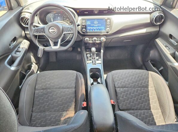 3N1CP5CV9PL543523 2023 NISSAN KICKS Blue წინა პანელის ხედი