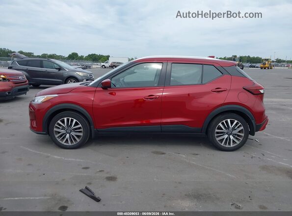 3N1CP5CV9RL558302 2024 NISSAN KICKS Red Vista interior de 360 grados
