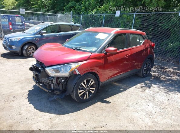 3N1CP5CVXLL529205 2020 NISSAN KICKS Red წინა მარცხენა ხედი სამი მეოთხედიდან