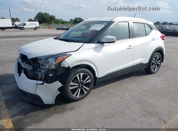 3N1CP5CVXLL545954 2020 NISSAN KICKS White წინა მარცხენა ხედი სამი მეოთხედიდან