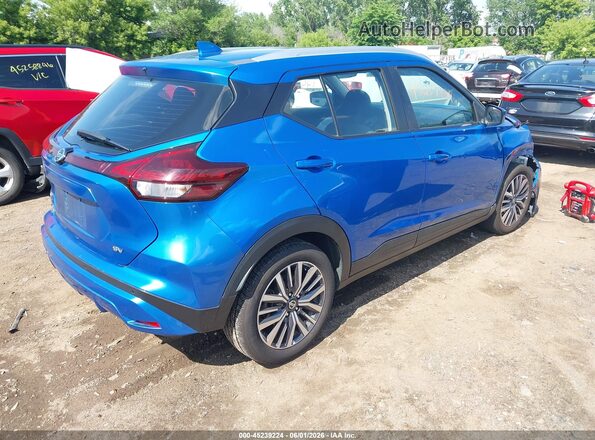 3N1CP5CVXML481562 2021 NISSAN KICKS Blue Задня права чверть