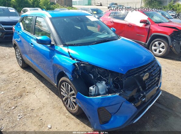 3N1CP5CVXML481562 2021 NISSAN KICKS Blue Вид спереду