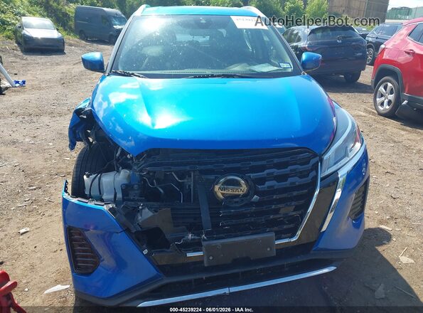 3N1CP5CVXML481562 2021 NISSAN KICKS Blue Вид щитка приладів