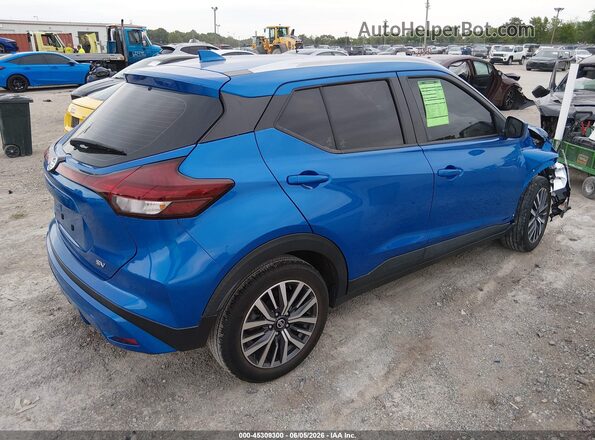 3N1CP5CVXML481710 2021 NISSAN KICKS Blue Задня права чверть