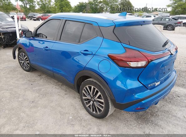 3N1CP5CVXML481710 2021 NISSAN KICKS Blue Задня ліва чверть