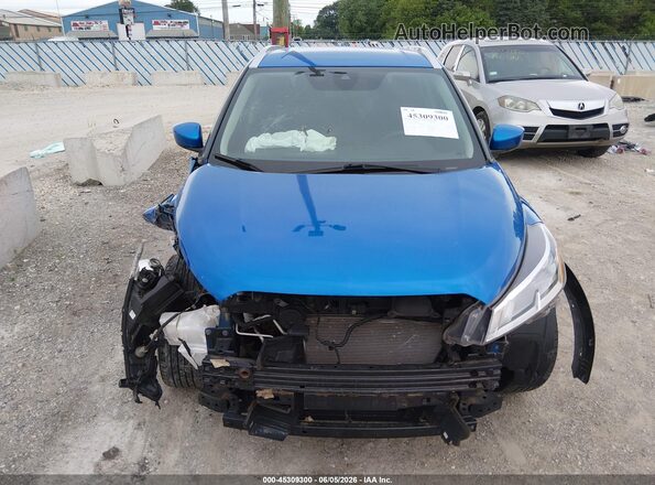 3N1CP5CVXML481710 2021 NISSAN KICKS Blue Вид щитка приладів