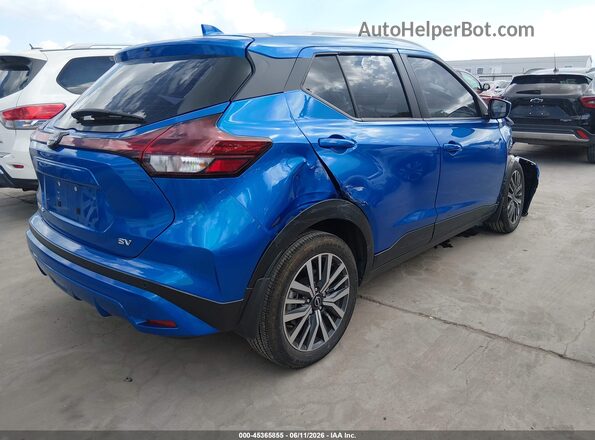 3N1CP5CVXPL571895 2023 NISSAN KICKS Синий Задняя правая четверть