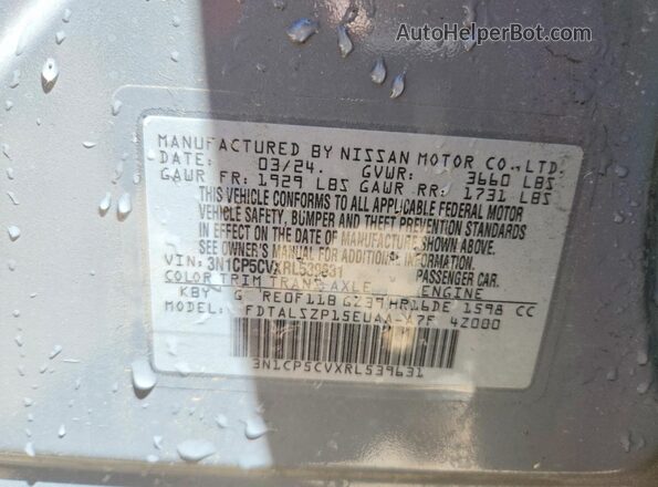 3N1CP5CVXRL539631 2024 NISSAN KICKS Blue Widok wnętrza 360 stopni