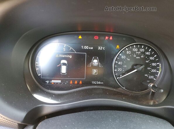 3N1CP5CVXSL464869 2025 NISSAN KICKS White Вид щитка приладів
