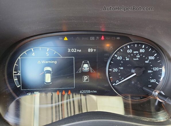 3N1CP5DV0PL492833 2023 NISSAN KICKS Белый Вид щитка приборов