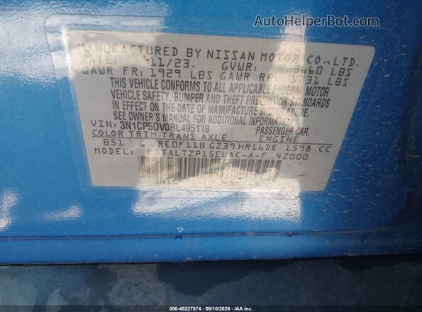 3N1CP5DV0RL495119 2024 NISSAN KICKS Blue Widok komory silnika