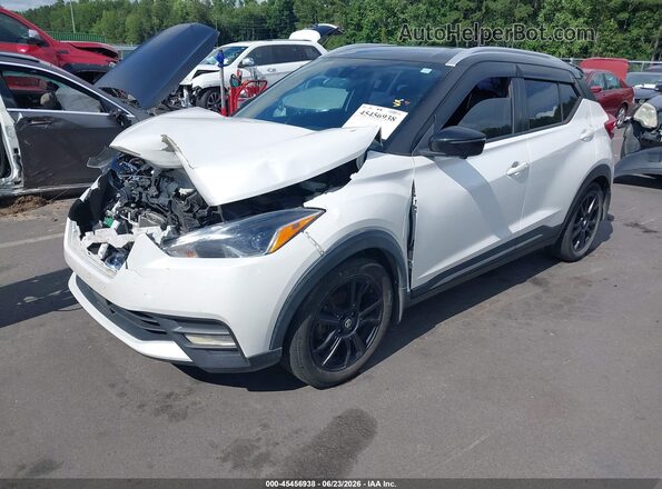 3N1CP5DV1LL543654 2020 NISSAN KICKS White წინა მარცხენა ხედი სამი მეოთხედიდან