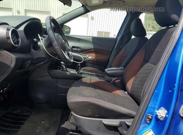 3N1CP5DV1ML497969 2021 NISSAN KICKS Blue Vista interior delantera