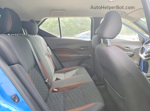3N1CP5DV1ML497969 2021 NISSAN KICKS Blue Vista de los asientos traseros
