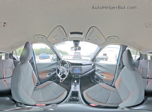 3N1CP5DV1ML497969 2021 NISSAN KICKS Blue Vista interior de 360 grados