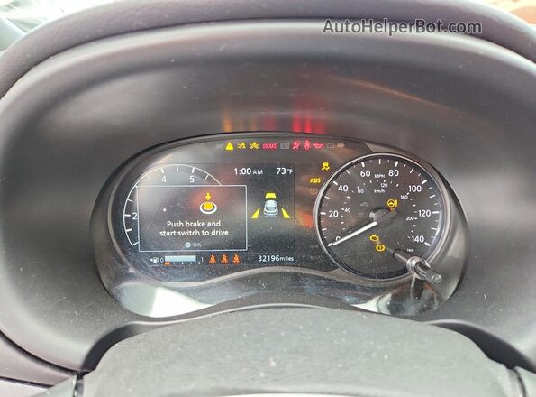 3N1CP5DV1PL523426 2023 NISSAN KICKS Blue Вид щитка приладів
