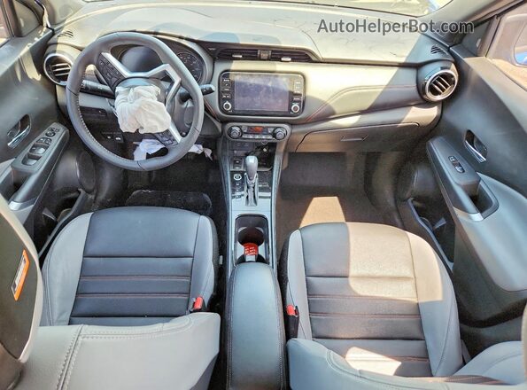 3N1CP5DV1PL523426 2023 NISSAN KICKS Blue Вид панелі приладів
