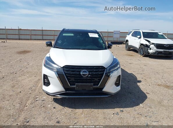3N1CP5DV1PL576143 2023 NISSAN KICKS White Instrument cluster view