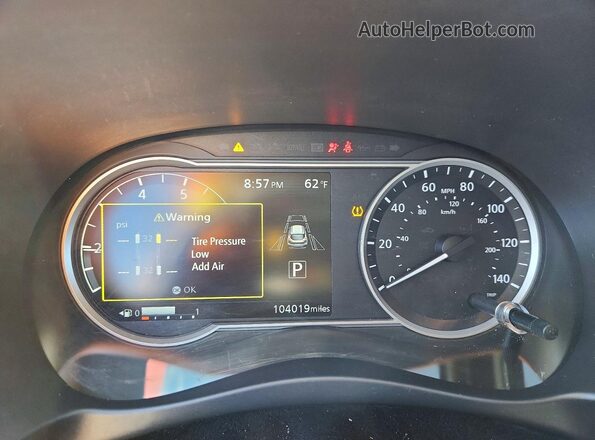 3N1CP5DV2LL501039 2020 NISSAN KICKS Белый Вид щитка приборов