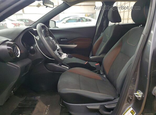 3N1CP5DV2LL542139 2020 NISSAN KICKS Gray წინა სალონის ხედი