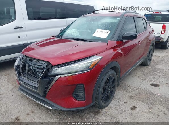 3N1CP5DV2PL470591 2023 NISSAN KICKS Maroon Przód lewy