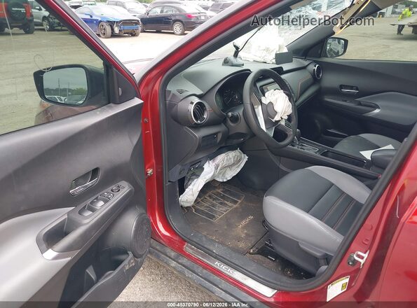 3N1CP5DV2PL470591 2023 NISSAN KICKS Maroon Widok wnętrza 360 stopni