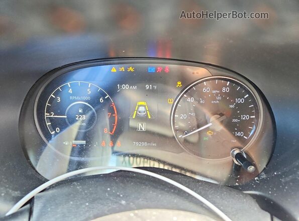 3N1CP5DV2PL528604 2023 NISSAN KICKS Gray Вид щитка приладів