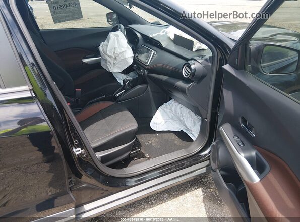 3N1CP5DV3LL477205 2020 NISSAN KICKS Black Front interior view
